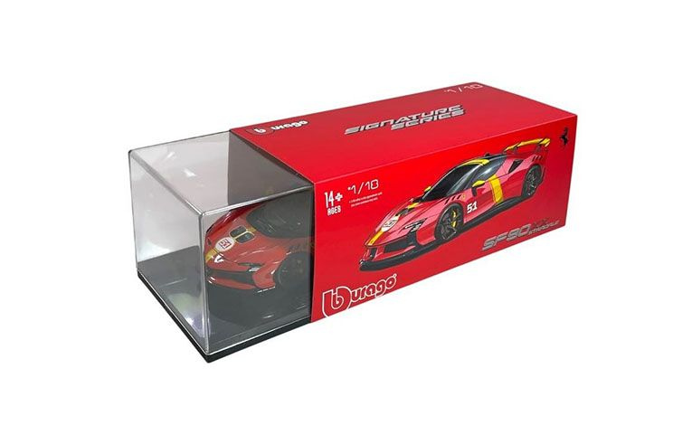 1:18 1/18 Ferrari SF90 XX Stradale No 51 24h Le Mans Pobjednički dizajn 2023 danas crveno žuti Bburago