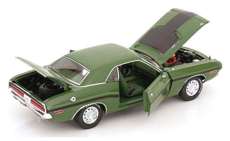 1:18 1/18 Dodge Challenger R T Hemi Coupe 1970 1971 green black Greenlight