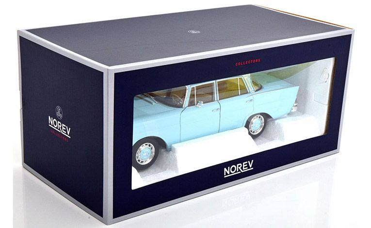 1:18 1/18 Mercedes W111 220S 1959 1965 light blue white Norev