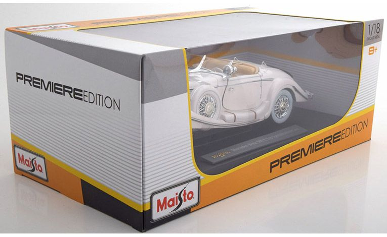 1:18 1/18 Mercedes W29 500K Special Cabriolet 1936 1940 white Maisto