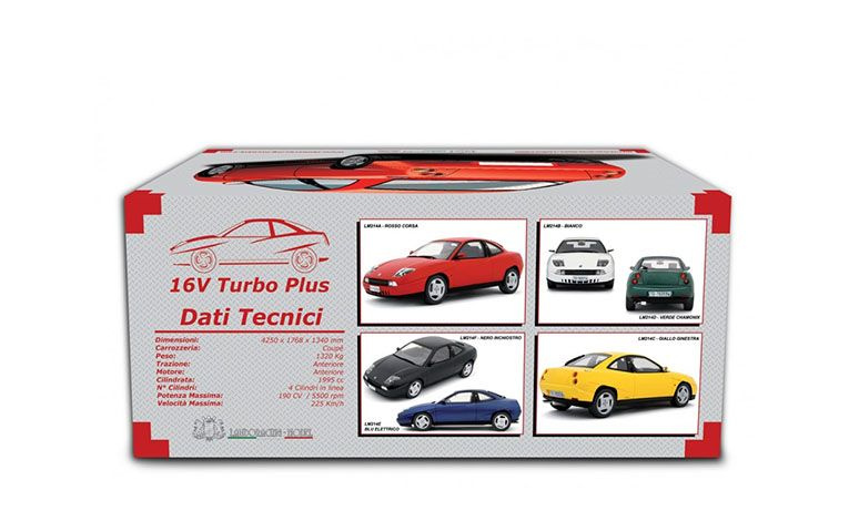 1:18 1/18 Fiat Kupe 2.0 16V Turbo Plus 1993 1997 žuti Laudoracing-Models