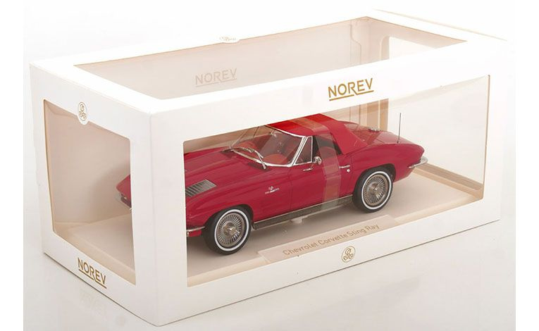 1:18 1/18 Chevrolet Corvette C2 Stingray Cabriolet 1963 1967 red Norev