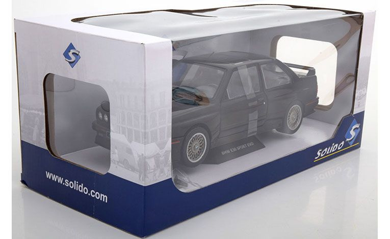 1:18 1/18 BMW E30 Series 3 M3 Coupe 1990 black Solido