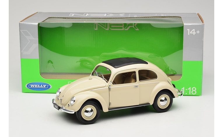 1:18 1/18 Volkswagen VW Beetle panoramic roof 1950 1959 cream Welly
