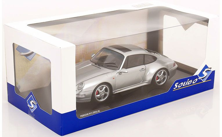 1:18 1/18 Porsche 993 911 4S 1996 1998 polar silver Solido