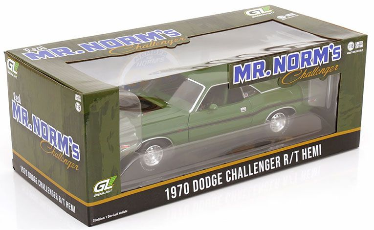 1:18 1/18 Dodge Challenger R T Hemi Coupe 1970 1971 green black Greenlight