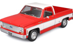 1:18 1/18 Chevrolet C10 Cheyenne Super Pick-Up 1974 1975 red white Maisto