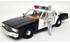 1:18 1/18 Chevrolet Caprice Gradska Policija 1987 skelet T-1000 film Terminator 2 Sudnji Dan Arnold Schwarzenegger 1991 Greenlight
