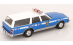1:18 1/18 Chevrolet Caprice Estate SW Station Wagon NYPD New York Police Department 1985 1990 blue white Model Car Group MCG