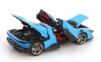 1:18 1/18 Ferrari Daytona SP3 with removable hard top and with showcase 2022 2025 medium blue Bburago Signature Series
