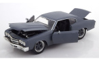 1:24 1/24 Chevrolet Chevelle 454 SS 1970 film Brzi i Žestoki 4 2009 Dom mat sivi Jada