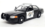 1:24 1/24 Ford Crown Victoria Police Interceptor 2008 2011 black white Greenlight