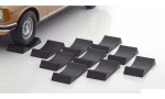 1:18 1/18 Stoperi pod kotače za fiksiranje modela vozila 10 komada crni Triple 9