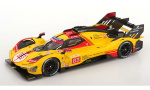 1:18 1/18 Ferrari 499P 3.0L Turbo V6 No 83 Pobjednik 24h Le Mans Kubica Hanson Ye 2025 žuto crveni Bburago