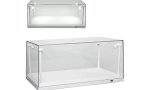 1:18 1/18 Showcase vetrina display case with 4 flexible LED lights white base Triple 9