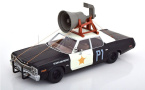 1:18 1/18 Dodge Monaco with loudspeaker 1974 film The Blues Brothers 1980 Bluesmobile black white KK Scale