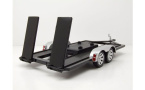 1:18 1/18 Trailer for cars opened black silver Motor Max