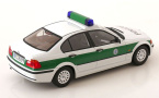 1:18 1/18 BMW E46 Serija 3 Policijski Limuzina 1999 2005 bijelo zeleni KK Scale