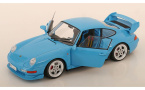 1:18 1/18 Porsche 993 911 Clubsport 1993 1998 riviera plavi Solido