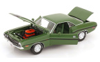 1:18 1/18 Dodge Challenger R T Hemi Coupe 1970 1971 green black Greenlight