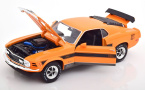 1:18 1/18 Ford Mustang Mach 1 Kupe 1970 narančasto crni Maisto