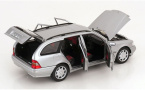 1:18 1/18 Mercedes S202 C Klasa T Model Karavan specijalno izdanje koje je proizveo Mercedes 1997 2001 srebreni Norev